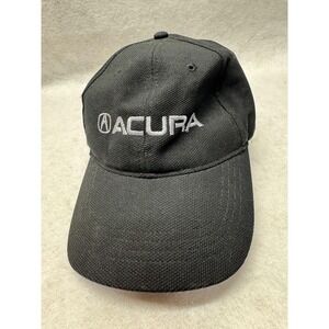 Acura Hat Cap Strap Back Black Embroidered TLX Automotive Advertising Promo Mens